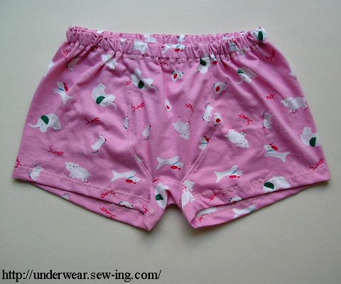 Pink boxer