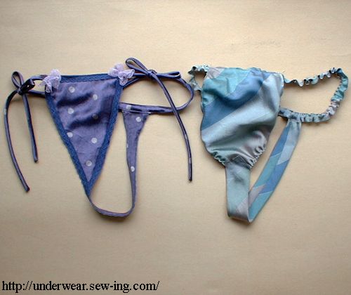 How to make a Thong using Old Undies. DIY NO SEW Thongs for last